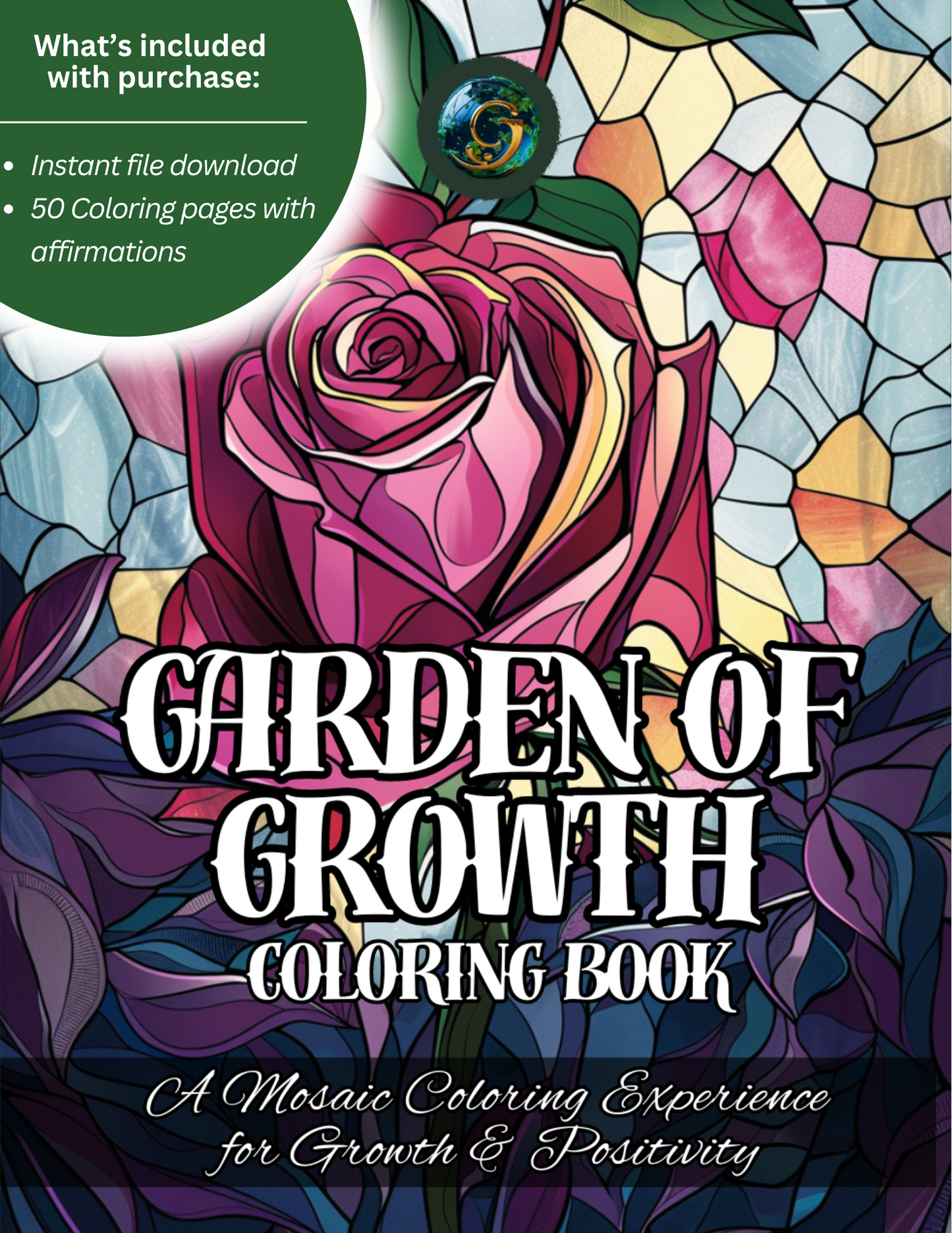Garden of Growth: A Mosaic Coloring Experience for Growth and Positivity