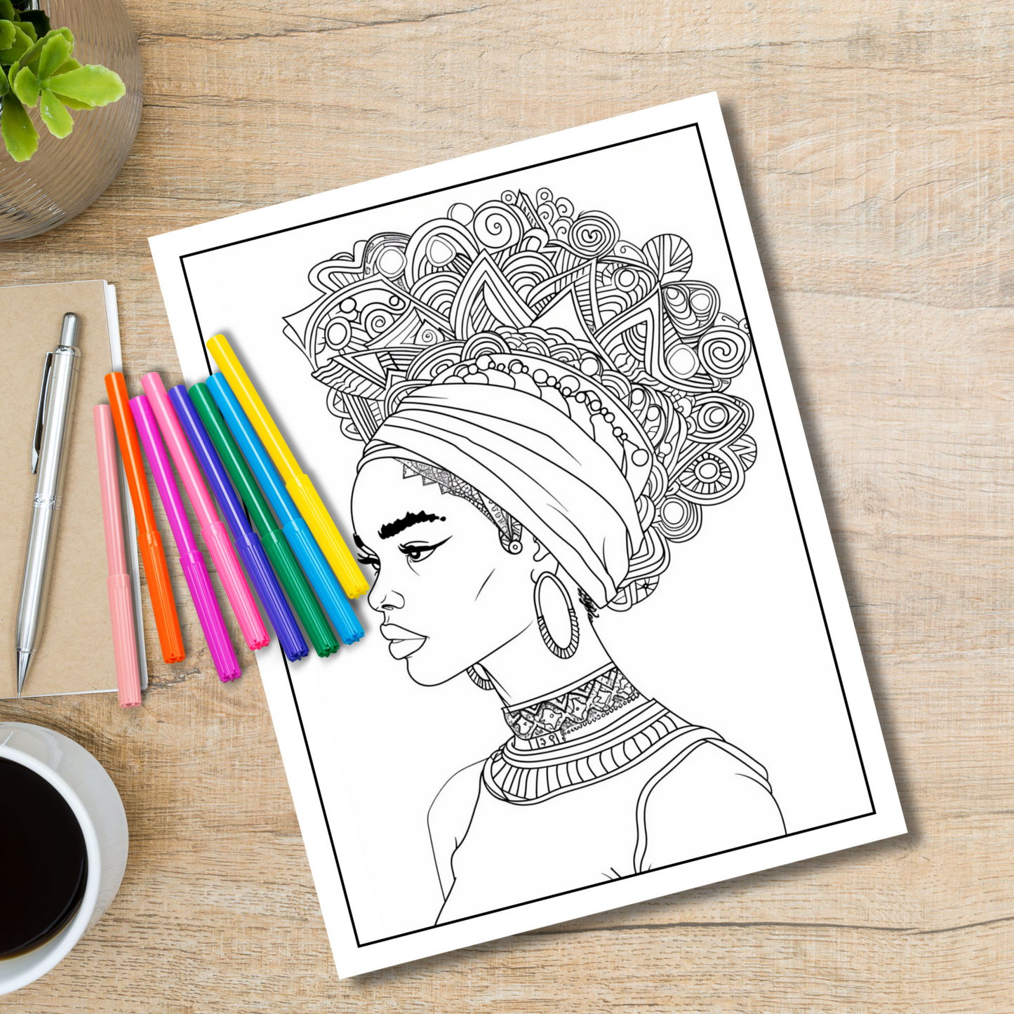CROWNED: A Cultured Coloring Experience for Women and Teens