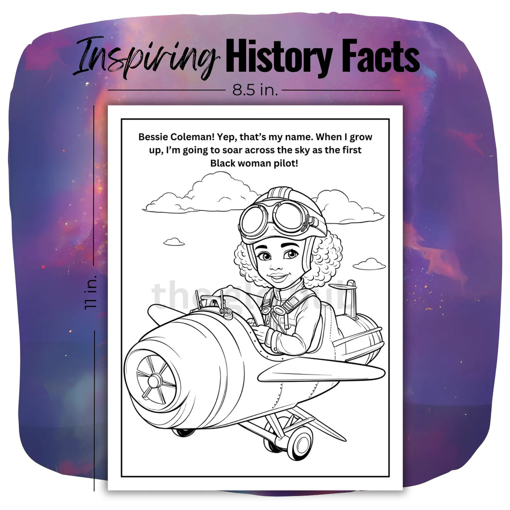Tiny Trailblazers Black History Coloring Book for Girls