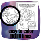 Tiny Trailblazers Black History Coloring Book for Girls