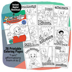 My ABC-firmations Coloring Pages for Boys