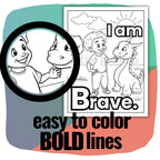 My ABC-firmations Coloring Pages for Boys