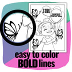 My ABC-firmations Coloring Pages for Girls