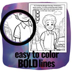 Tiny Trailblazers Black History Coloring Book for Boys
