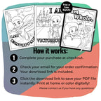 My ABC-firmations Coloring Pages for Boys
